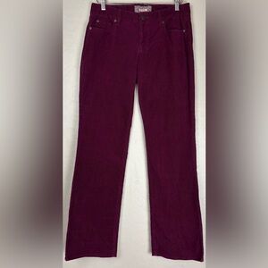 NEW J Crew Bootcut Corduroy Jeans Mid Rise Comfy Stretch 8R Purple 0968